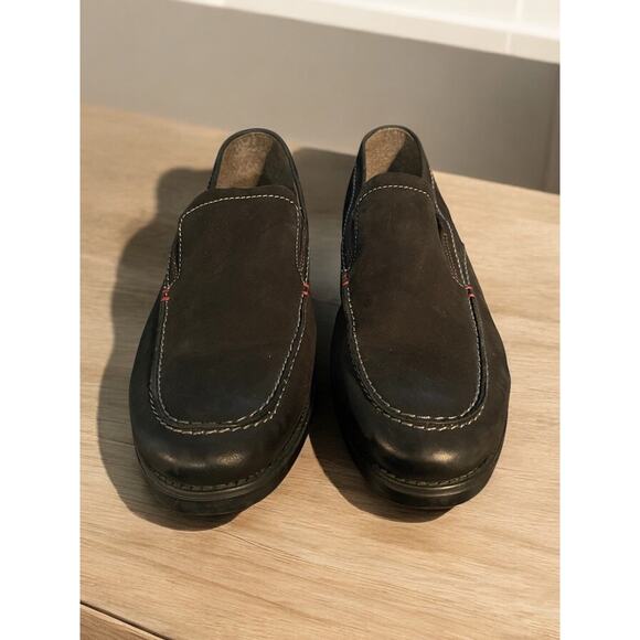 Men's CLARKS Loafers Slip-ons Sz 13M Black Suede Collection Cushion w/Ortholite - Picture 1 of 6